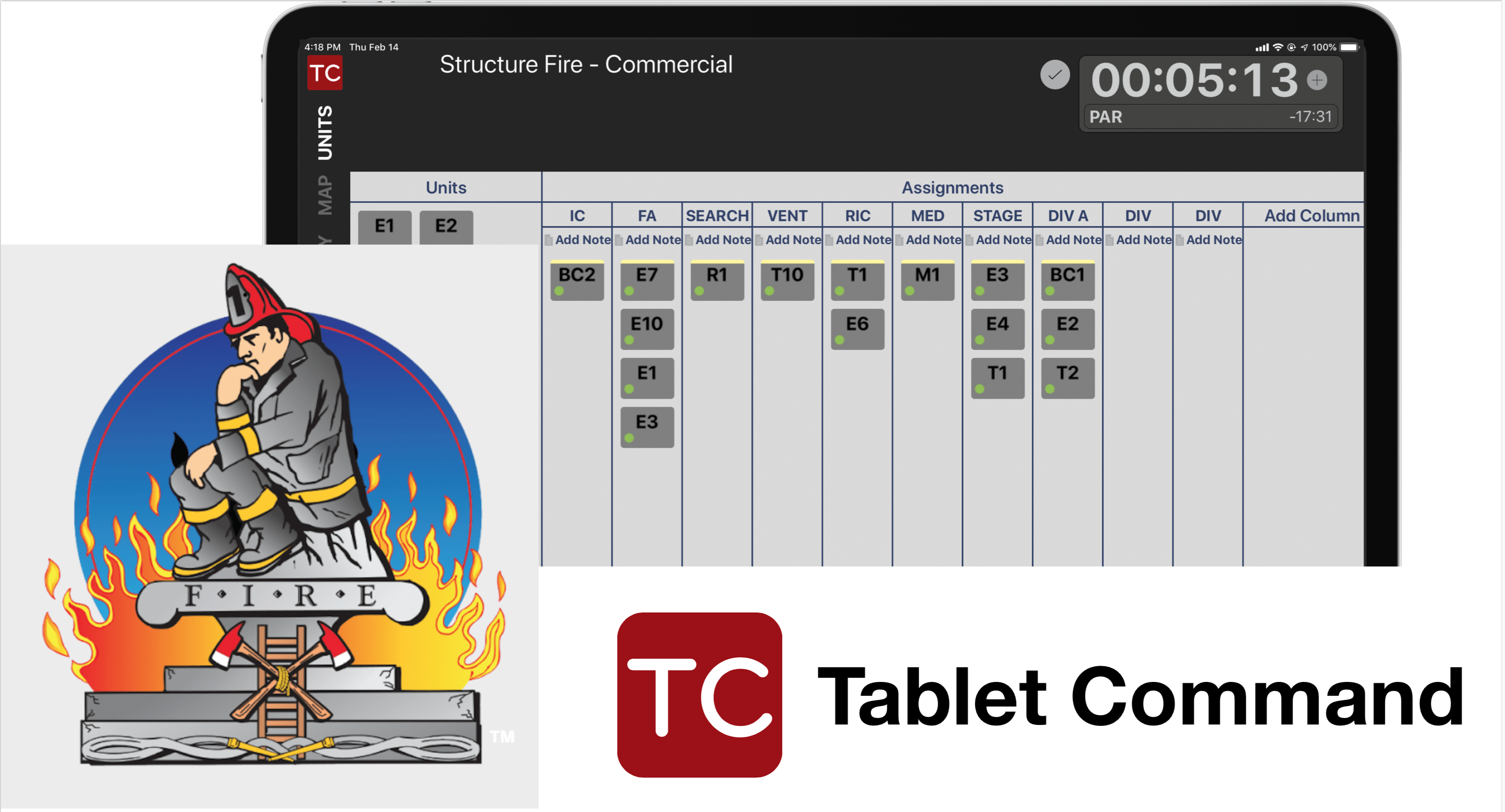 Tablet Command and Train Firefighters Partner